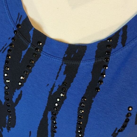 Kenneth Cole Reaction Sequined Women's Tee - Picture 3 of 8